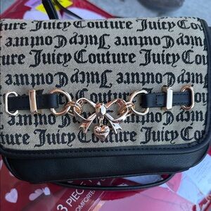 Juicy Couture Black and Cream Crossbody Bag